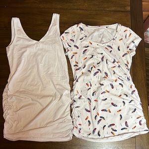 🔥 5/$20 Thyme Maternity T shirt and Tank Top Lot